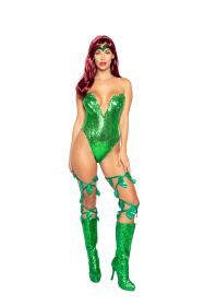 Dazzling Diva Sequin Set (Color: Green, size: S)
