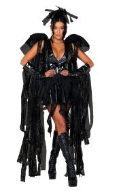 Fallen Angel Fantasy Set (Color: Black, size: S)