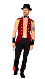 Dapper Ringleader Set (Color: Black/Red/Gold, size: S)