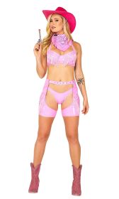 Rockstar Rodeo Set (Color: Pink, size: S)
