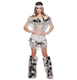 Lusty Indian Maiden Costume (Color: As Shown, size: S)