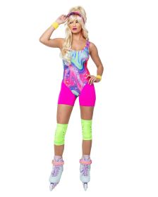 Retro Sport Star Set (Color: Pink/Green/Multi, size: S)