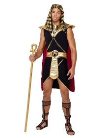 Mighty Pharaoh Set (Color: Black/Gold, size: S)