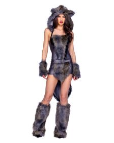 Big Bad Wolf Set (Color: Grey/Multi, size: S)