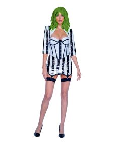 Beetle Bombshell Set (Color: Black/White, size: S)