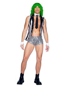 Beetle Hunk Set (Color: Black/White, size: S)