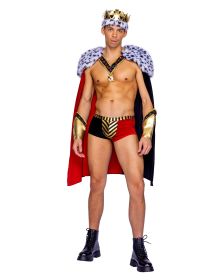 King of Hearts Regal Set (Color: Black/Red/Gold/White, size: S)