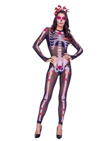 Sugar Skeleton Set (Color: Black/Multi, size: S)