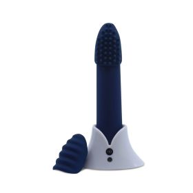 Point Plus Vibrating Bullet (Color: Navy Blue)